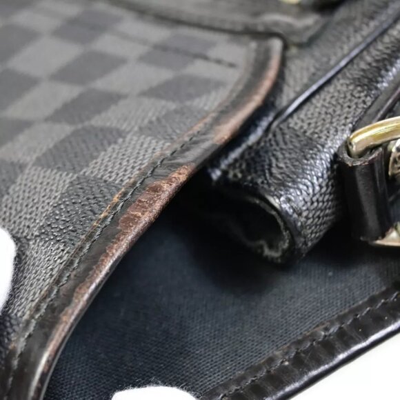 LOUIS VUITTON Daniel MM Shoulder Bag Damier Graphite Leather BK N58029 89FA587 - Picture 13 of 16